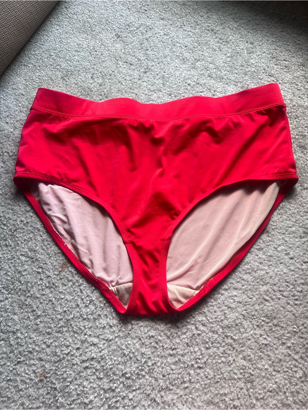 Lane Bryant Bright Red High-Waist Bikini Bottoms